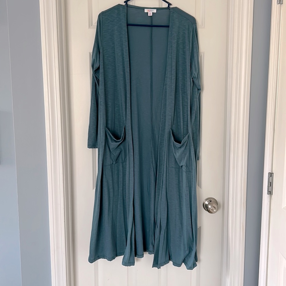 Teal Duster Sweater